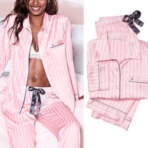 Victoria’s Secret Pink&White Stripe PJs NWT